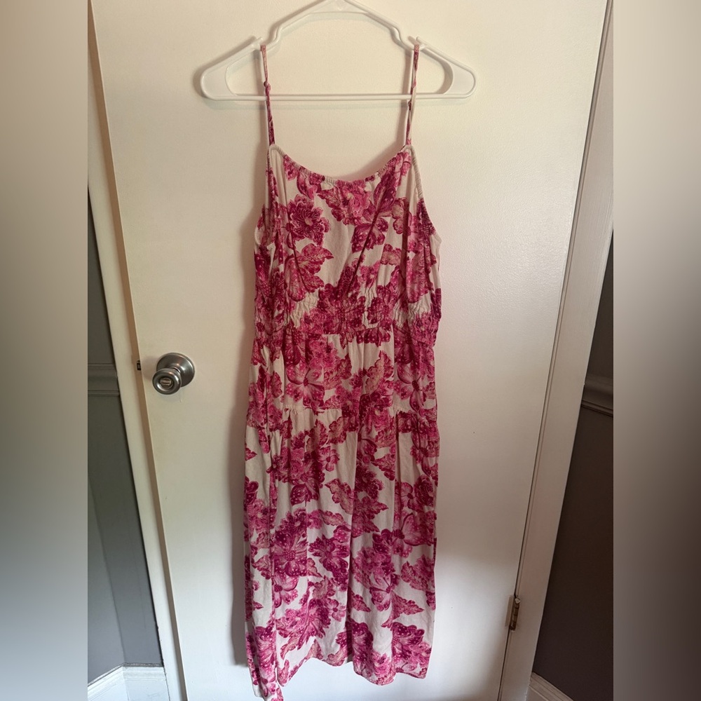 Old Navy Pink and White Floral Dress